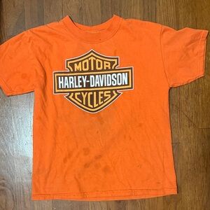 Vintage Harley-Davidson Kids' Vibrant Orange Tee